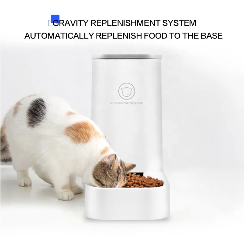 gravity automat pet cat dog waterer food feeder pet automatic feeder Cat Water Dispenser