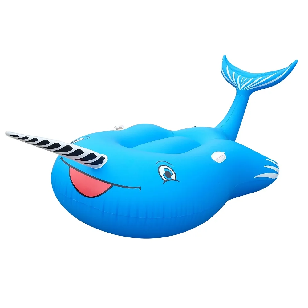 New Factory Hot Sale Air Mattress Water Toys Inflatable Unicorn Blue Whale Pool Float Swimming Pool Adult Kids Beach Toy