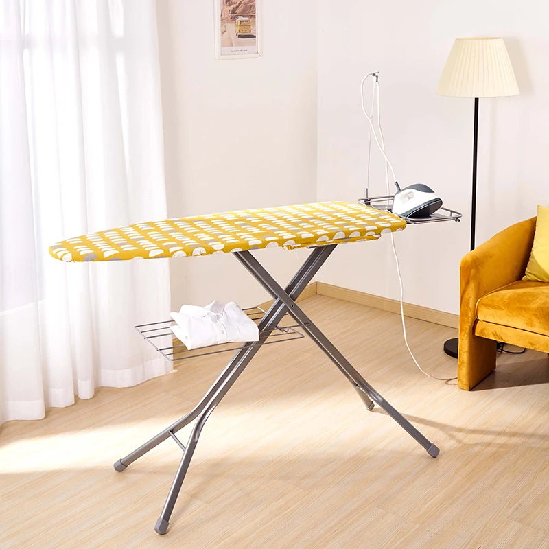 Multifunction Cloth Hanger Flexible Cable Holder Flexible Sleeve Board Ironing Board with Iron Rest