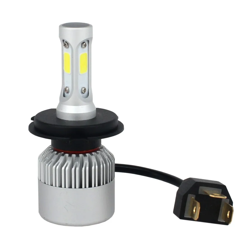 s2 led headlight 72w 36w 10000lm 6000k h4 h3 h8 h9 h10 h11 s2 cob car led headlight h7 led s2 h4