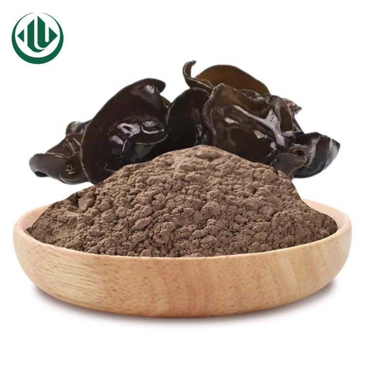 100% Pure Nature  Auricularia Auricular Extract Wood Ear Black Jelly Mushroom Waxy ear Mu Er Powder