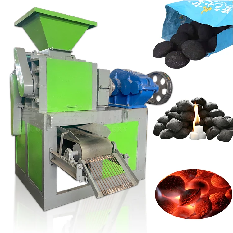 Barbecue straw carbon mud ball briquette press automatic coal forming compress making machine supplier in india and turkey