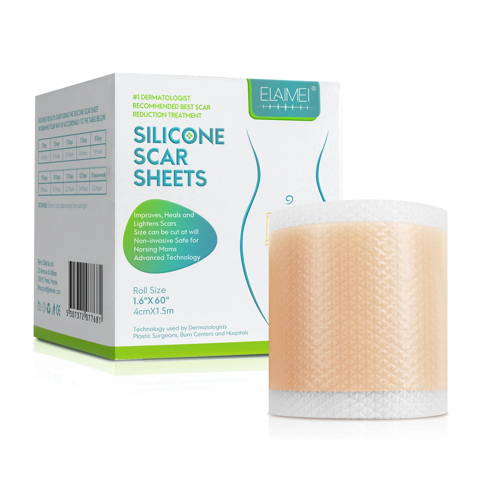 Wholesale silicone scar gel removal sheets scar treatment silicone scar sheet