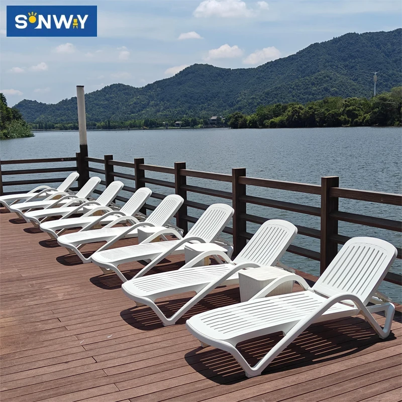 New Product Release  Pool Lounge Chair Swimming Pool in Water Sun Loungers Plastic Morden Outdoor Furniture Garden Pool Lounger