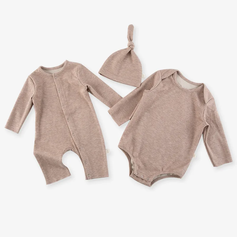 Custom Endorsement Organic Cotton Newborn 3-12 Months 2 Year Old Girl Kids Long Sleeve Infant baby onesie Romper Baby Clothes