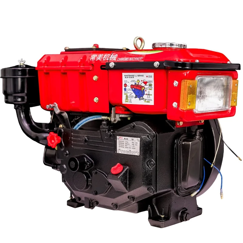 r180 diesel engine 8hp electric air cooled single cylinder diesel engine farm tractor agriculture engine