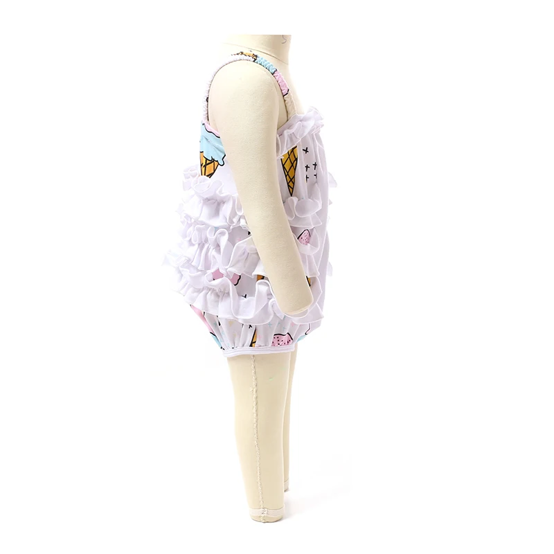  Лидер продаж детское платье с рисунком полной дизайнерский кружевной гофрированный воротник комбинезон вокруг одежда оптовая продажа ребенка Onesie