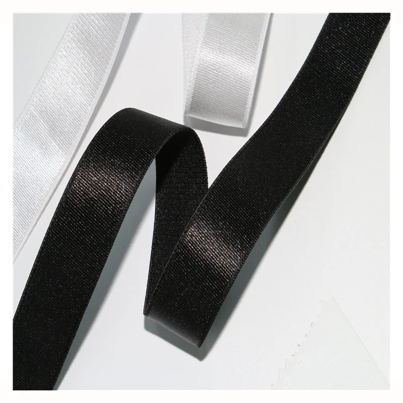 China manufacturer low price underwear elastic webbing strapped bra band shiny elastic band for lingerie