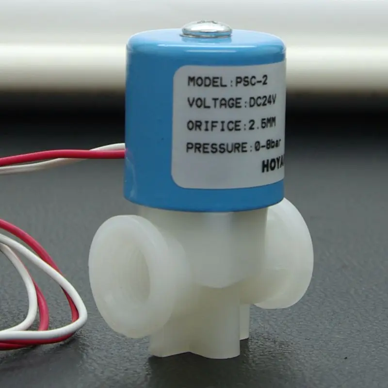 Hoyan PSC-3 2 way Plastic water dispenser micro solenoid valve  for RO machine water purifier