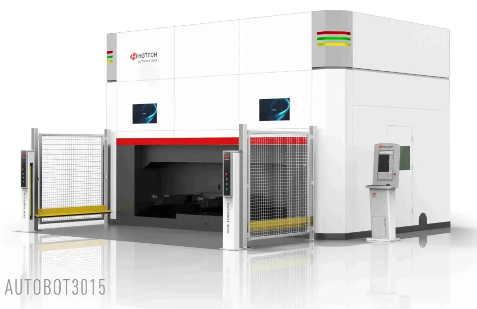 HGTECH Laser Cutting Application and Farms Applicable Industries Sheet Metal 3D 3 Axis 5 Axis Fiber Laser Cutting Machine