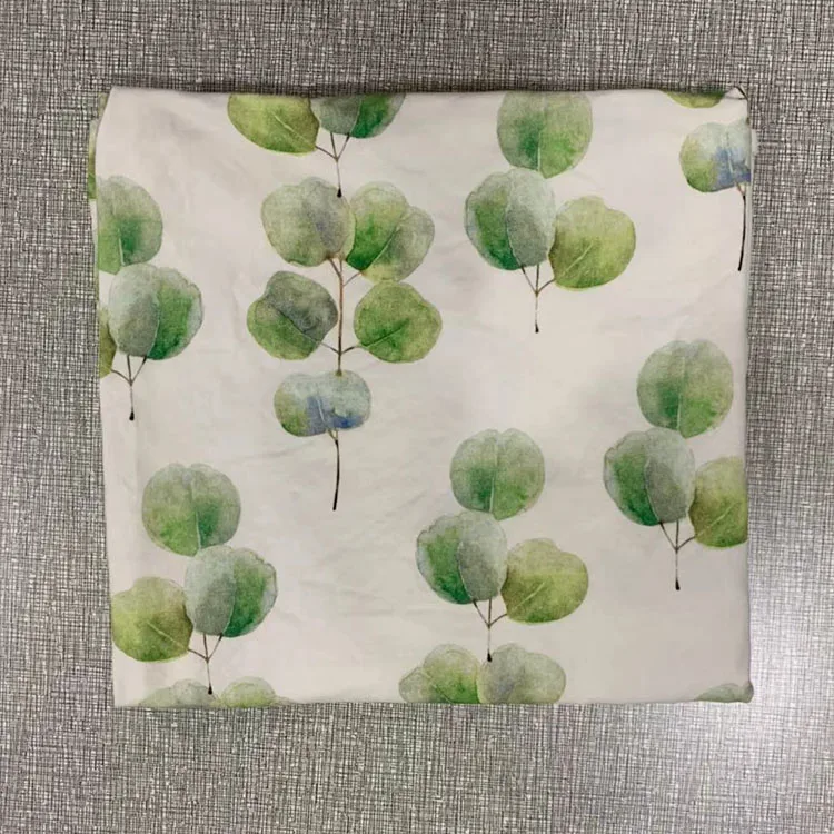 Cheap Wholesale Organic Cotton Jersey Stretch Baby Swaddle Blanket Eucalyptus Baby Swaddle