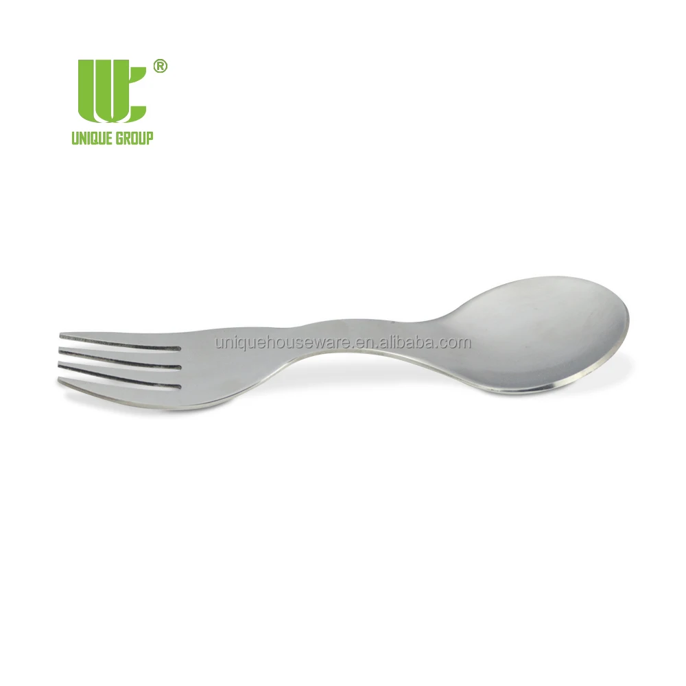 Durable & Rust Proof Stainless Steel Small Metal Spoon & Fork Set For Camping Fishing Hunting & Outdoor Activities