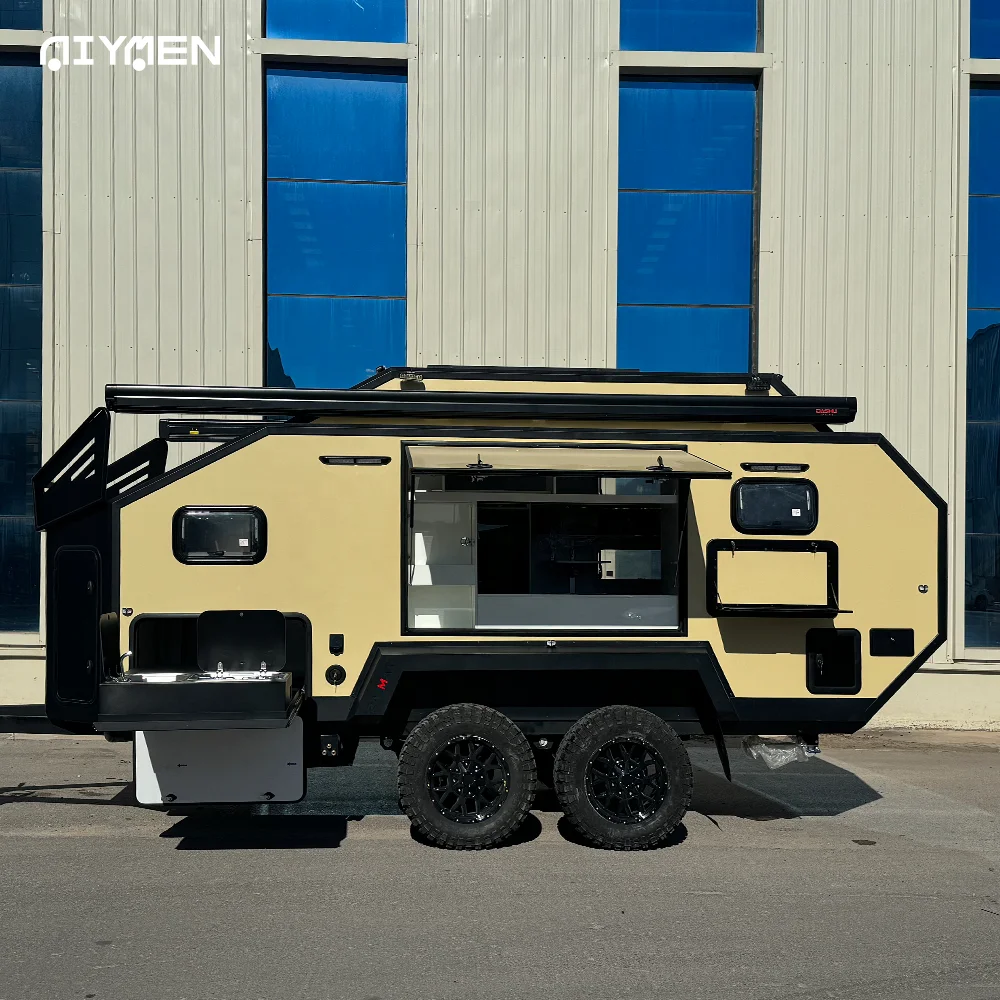 Китайский рекреационный Автомобиль RV Campervan туристические прицепы буксируемые кемпинг роскошный фургон из стекловолокна