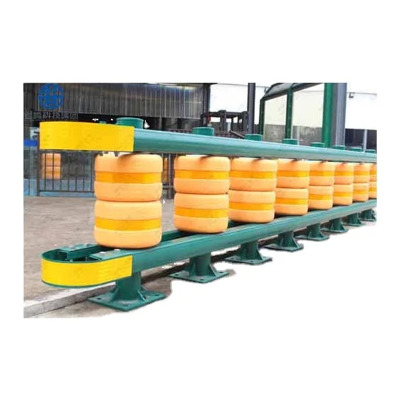 Curve Road and Bend Road Use EVA PU Material Highway Safety Guardrail Roller Barrier Crash Barrier Manufacturer