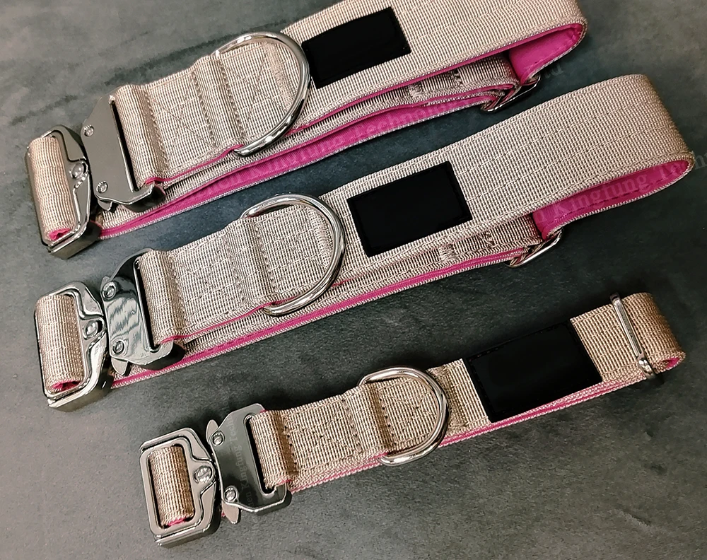 taktisch Hundehalsband Verstellbar mit Kontrollgriff coleiras para caes grandes Nylon Tactical Hundehalsband dog Collar