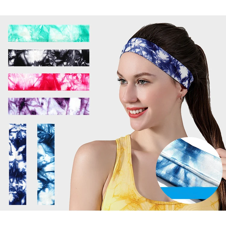 Men sweatband sports Headband Stretch Elastic Women Yoga Running hair band fitness Outdoor Sport Headwrap Fitness Sports safety