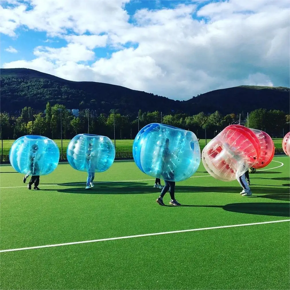 Factory custom high quality soccer bubble Inflatable Human Body Adult Bumper Bubble Ball clear football bubble ball