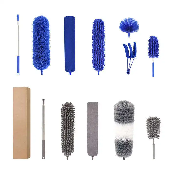 Telescopic Car Cleaning Duster Stretch Extend Microfiber Dust Brush Adjustable Feather Duster Household Dusting Brush
