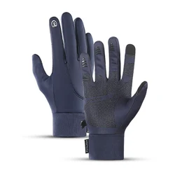 Thicken Winter Gloves Cycling Fluff Warm Gloves For Touchscreen Cold Weather Windproof Bike Gloves