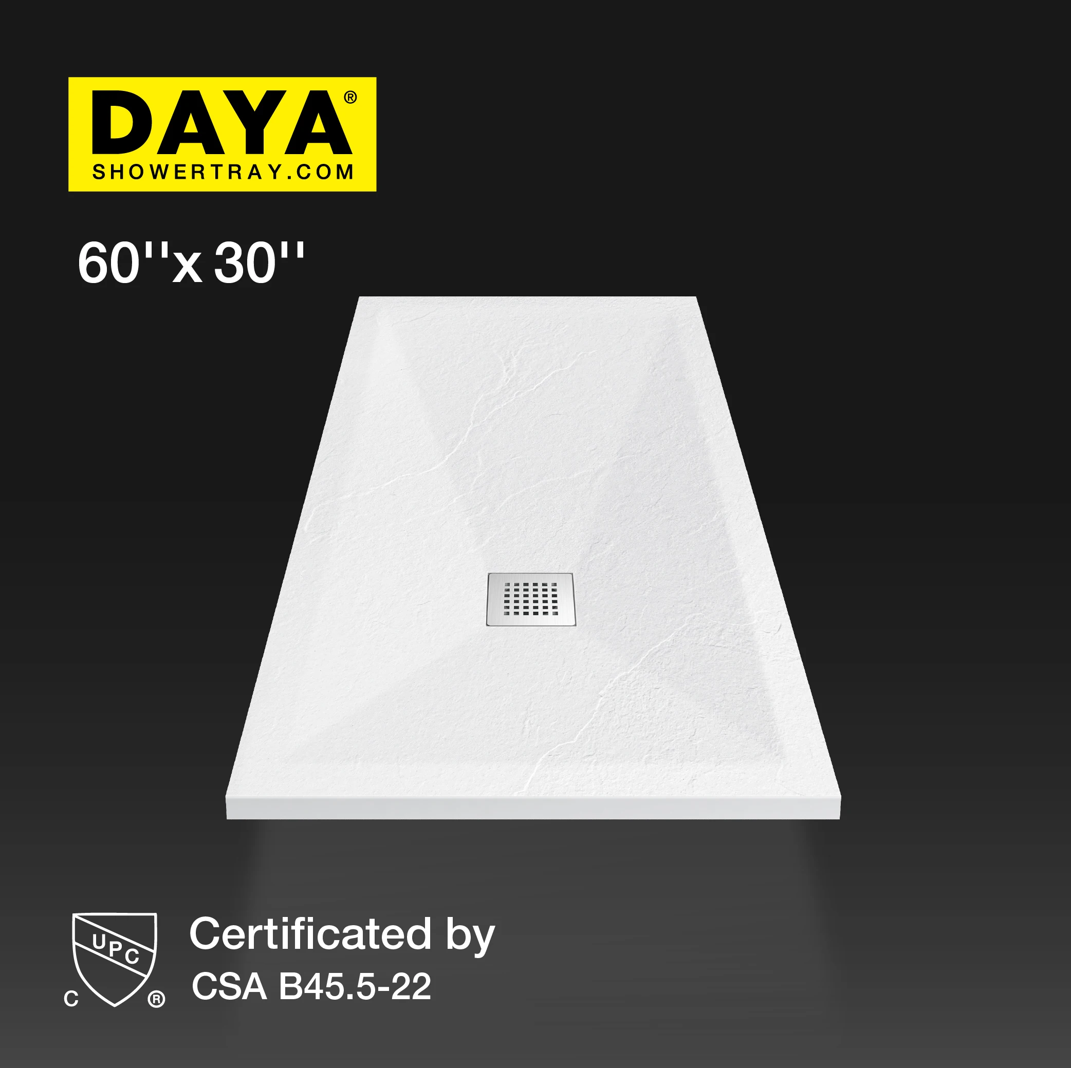 Popular Stone Resin Shower Base Portable Shower Tray