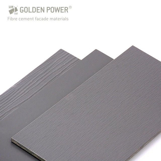 Eco-friendly Fiber Wall Panel Non-Asbestos direct sales wood grain cement fiber board Sidings