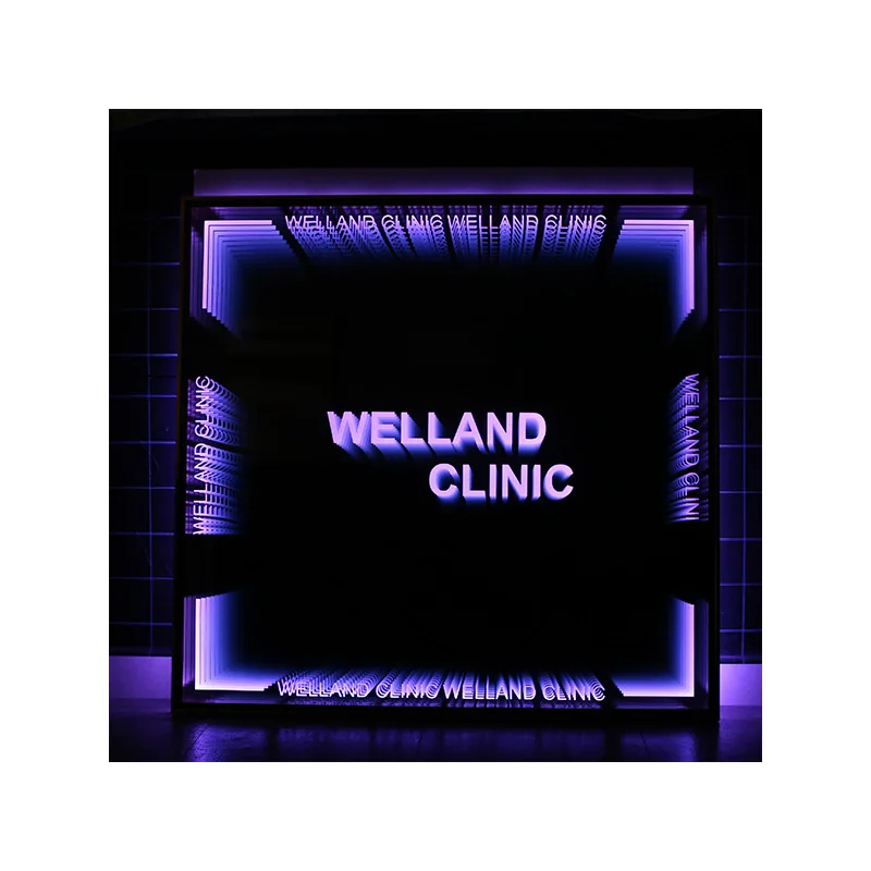 Modern Design Custom Decorative 3D Magic Tunnel Mirror LED Infinity Mirror