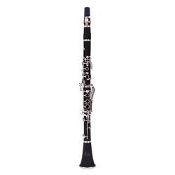 Bakelite 17 Key Bb Flat Soprano Nickel Plating Clarinet with 10 Reeds Woodwind Instruments