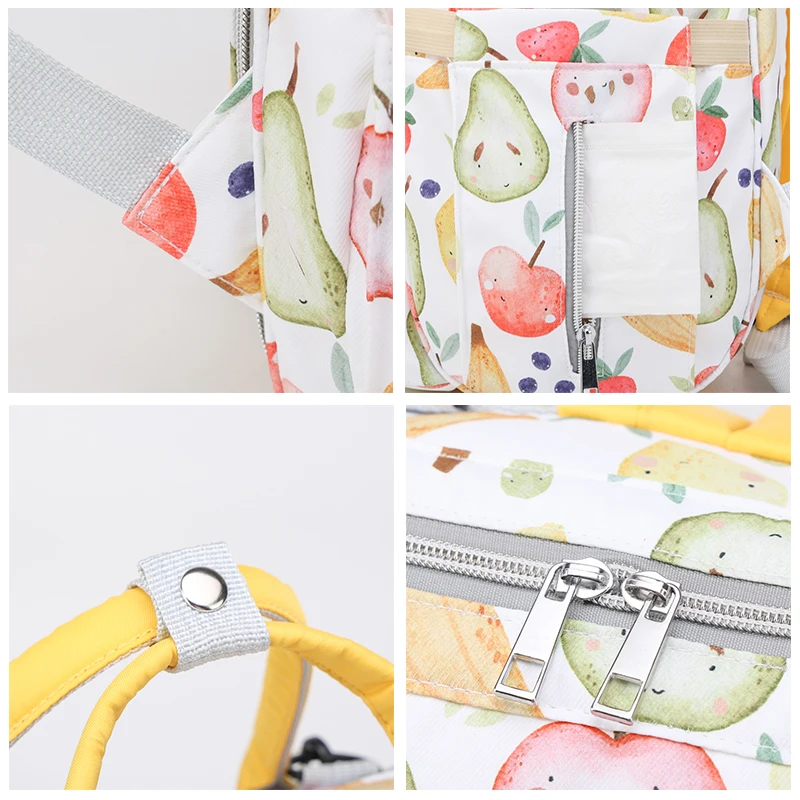 Printed Waterproof Oxford Backpack Travel Outdoor Maternity Mommy Baby Diaper Bag Nappy With Insulation Warehouse