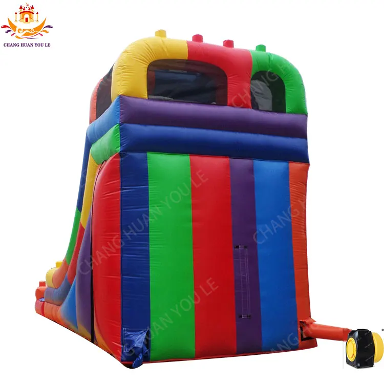 Inflatable Jumping Castle Wholesale Commercial Inflatable color Bouncy Castle For Adult Party 14 Block Party Water Slide