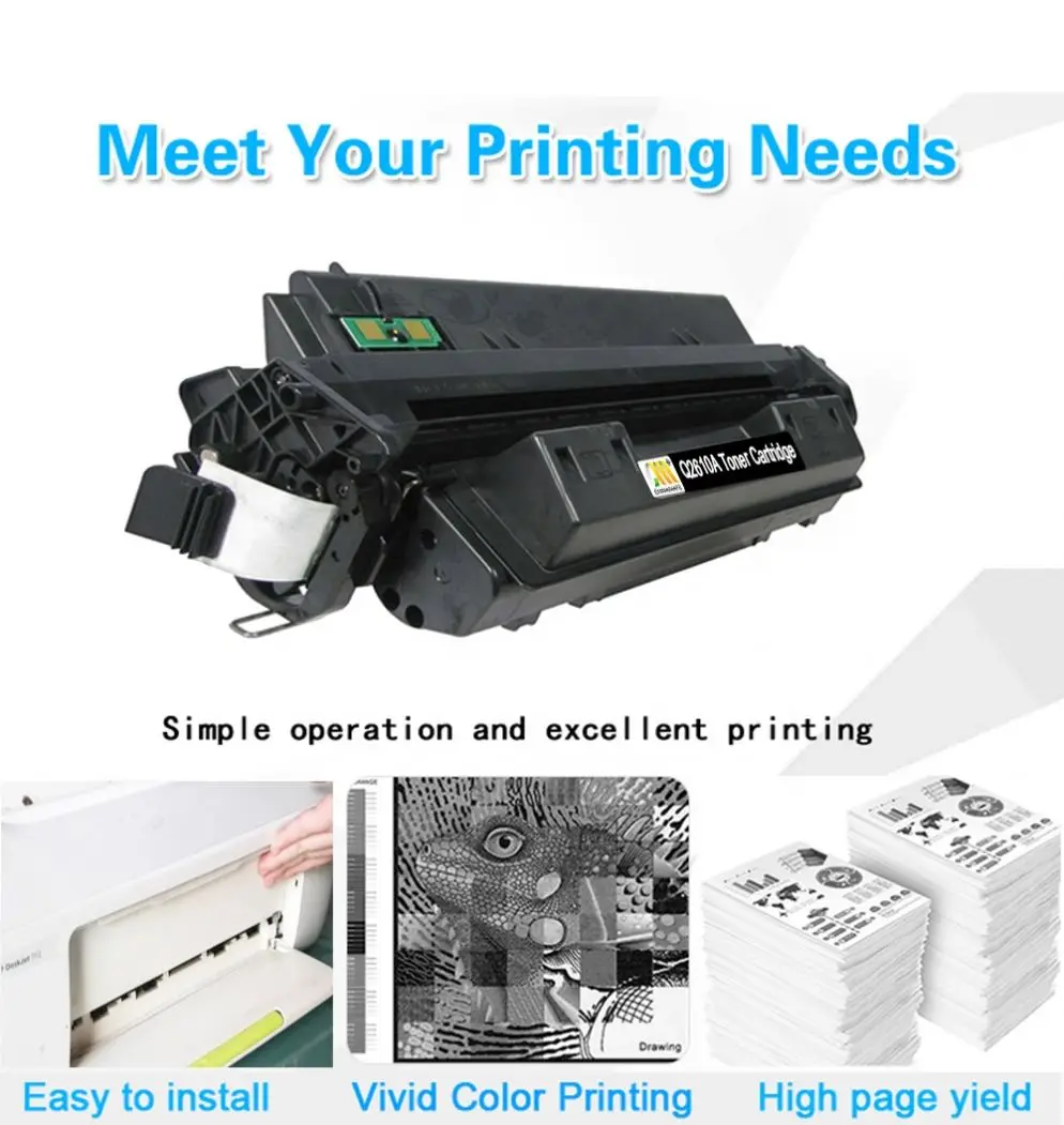 Q2610X совместимый тонер для HP LaserJet 2300 2300n 2300d 2300dn 2300L тонер-картриджи с тонером 10A Q2612A 10X
