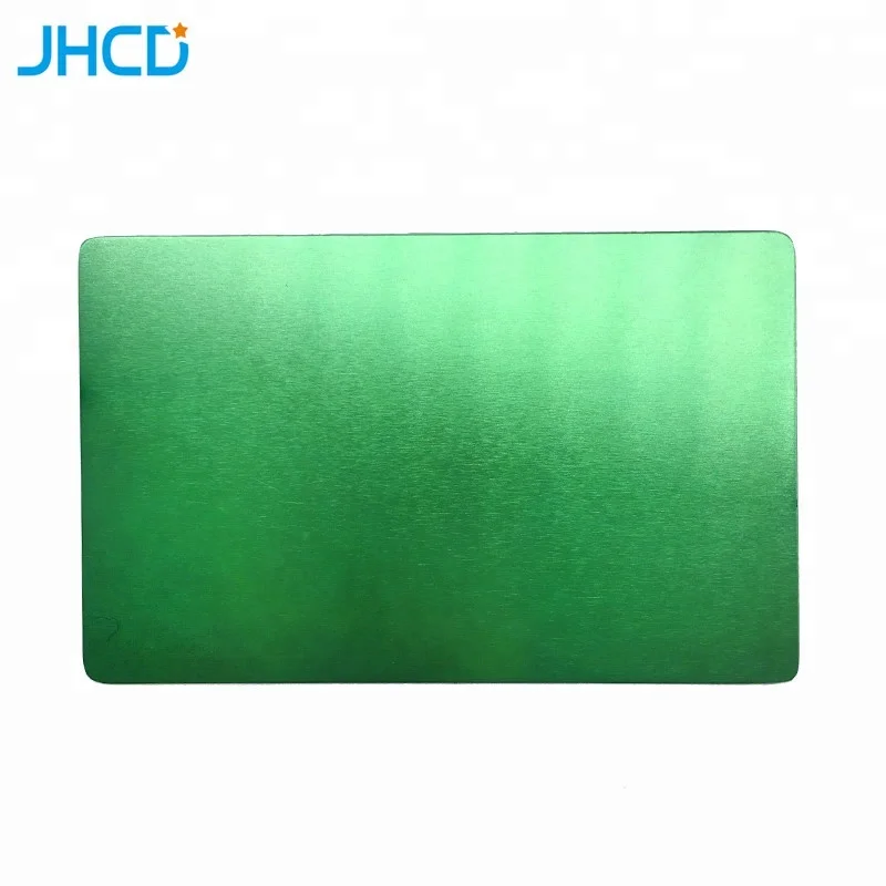 .8mm 0.5mm thickness 86mm x54mm black blank anodized alumina aluminum business cards