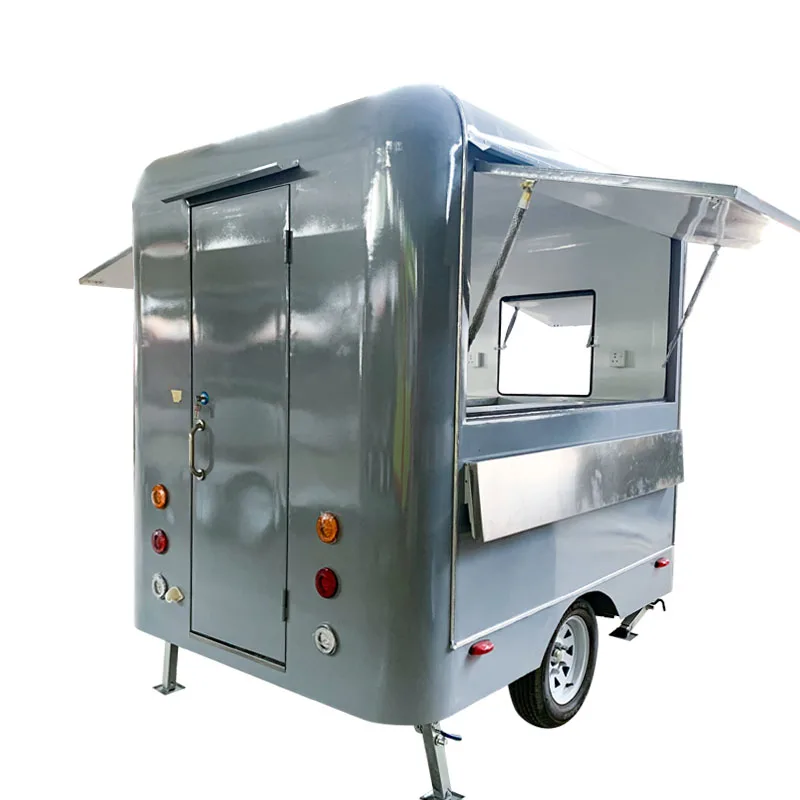 Koisk Food Cart  Food Trailers Fully Equipped Mobile Coffee Ice Cream Fast Food Hot Dog Cart Truck Van With Full Kitchen