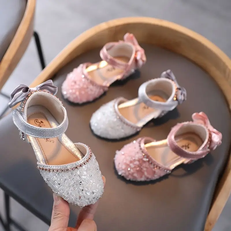 Hot Styles Kids Boutique Dress Dancing Princess Shoes Girl sweet Wedding Party Flat Dress Shoes