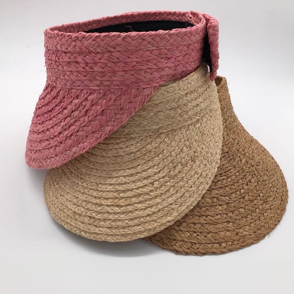 Wholesale Straw Sun Visor Cap for Beach Travelling Wear