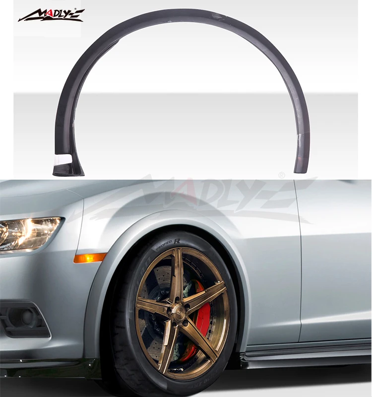Madly body kits Fender Flares For Chevrolet Camaro Front Fender Flares Z28 Look Fiber Glass Material 2010-2015 Year