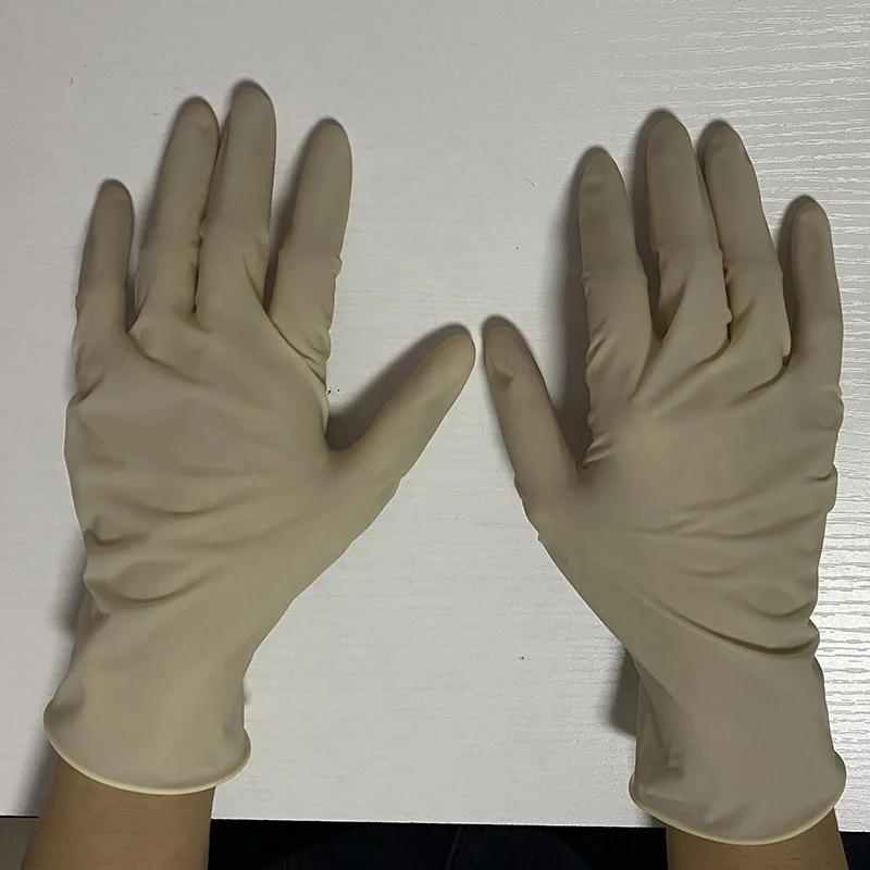 Malaysia Safety Gloves Disposable Latex Powder Free Examination Gloves