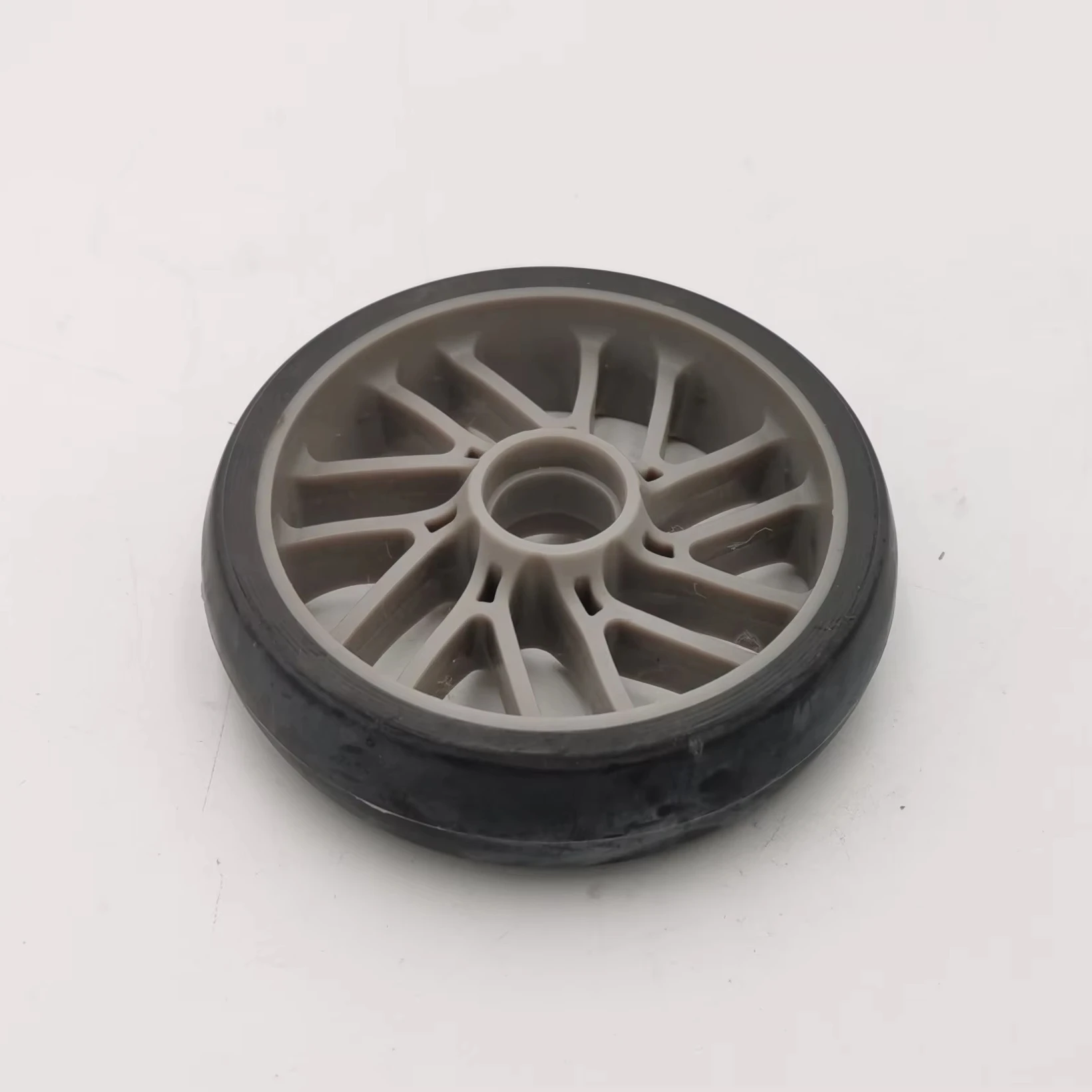 Scooter wheels solid high wear-resistant silent rubber wheels, shopping cart trolley pulley bearing wheels