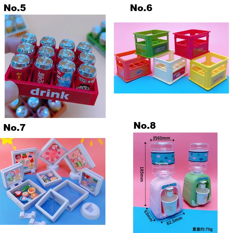 Boutique Classic Toys Food Catch Machine Beauty Show with Miniature Drink Bottles  claw doll Food Toys Modelling Machines