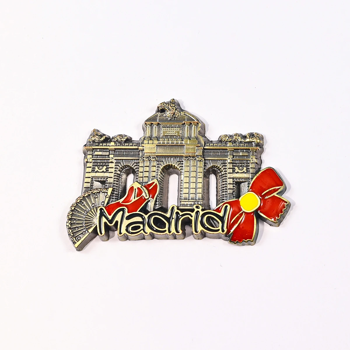 Madrid Country City Soft Enamel Metal Fridge Magnet Customised Tourist Souvenir Refrigerator Magnet 3d Cities Fridge Magnet