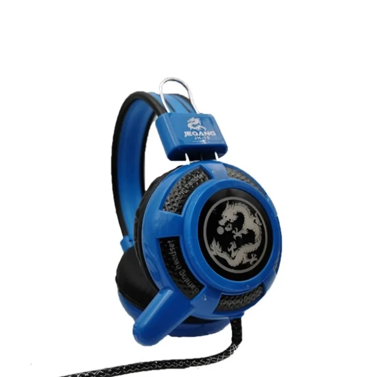 
Factory direct sales JEQANG F-15 head-mounted Internet cafe computer e-sports game subwoofer headset with wheat luminous headset 