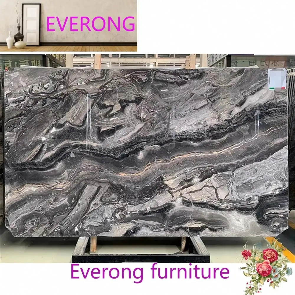 Custom Nature Venice Brown Marble Tiles For Interior Lounge Floor Design