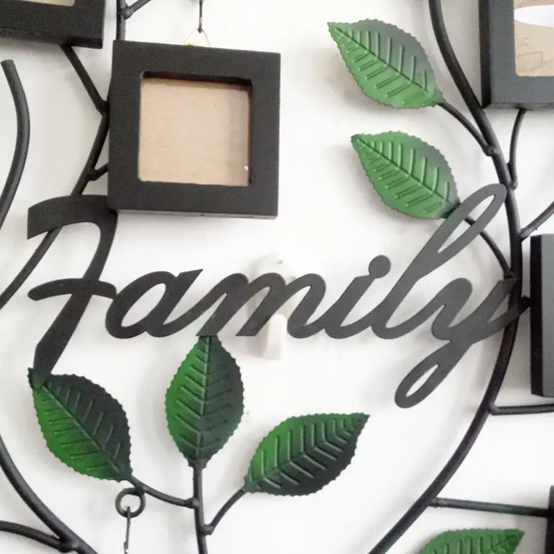 
Family Tree Photo Frame Tree Shape Metal Photo Frame for Home Decoration 
