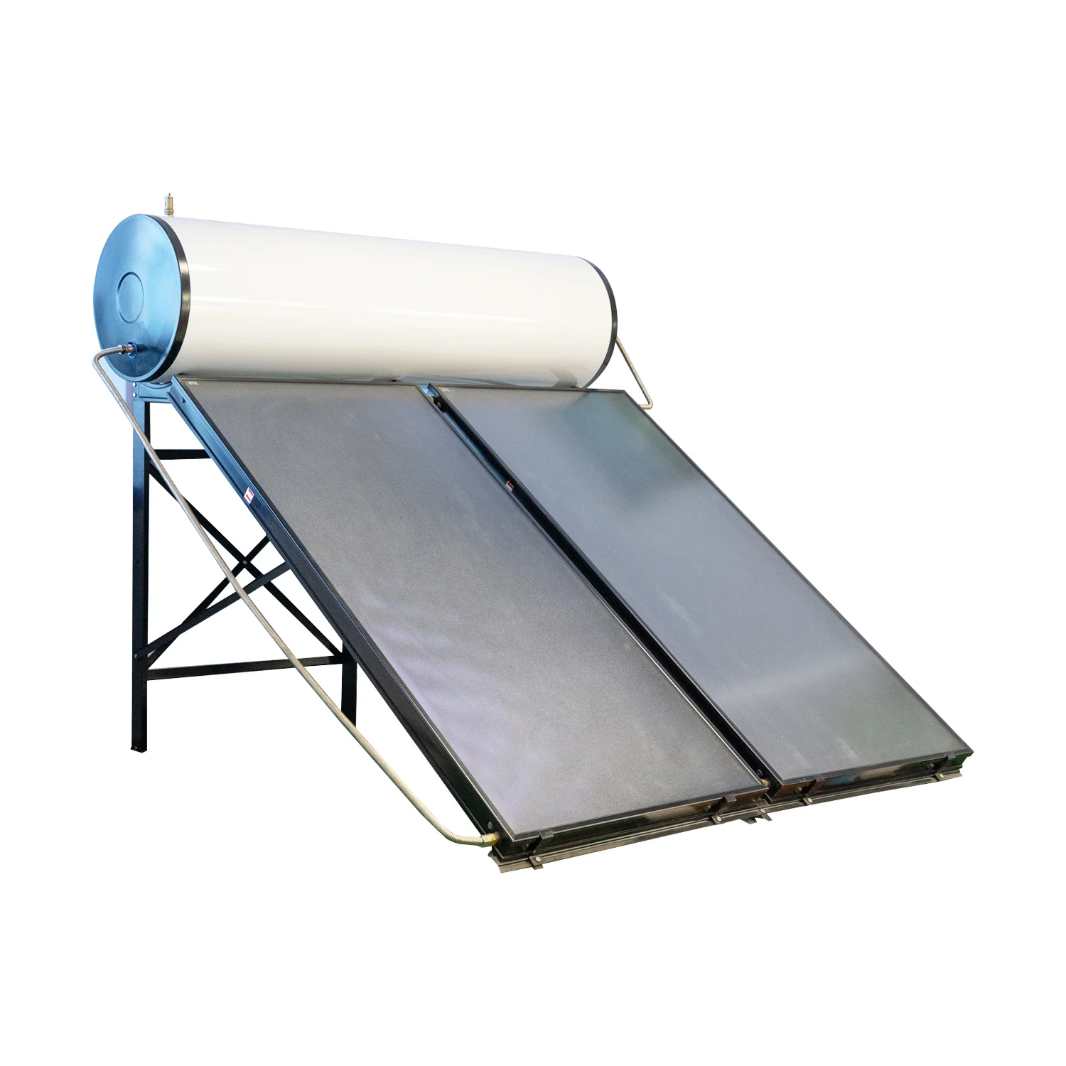 Laser welding of blue or black selective coating flat solar collectors