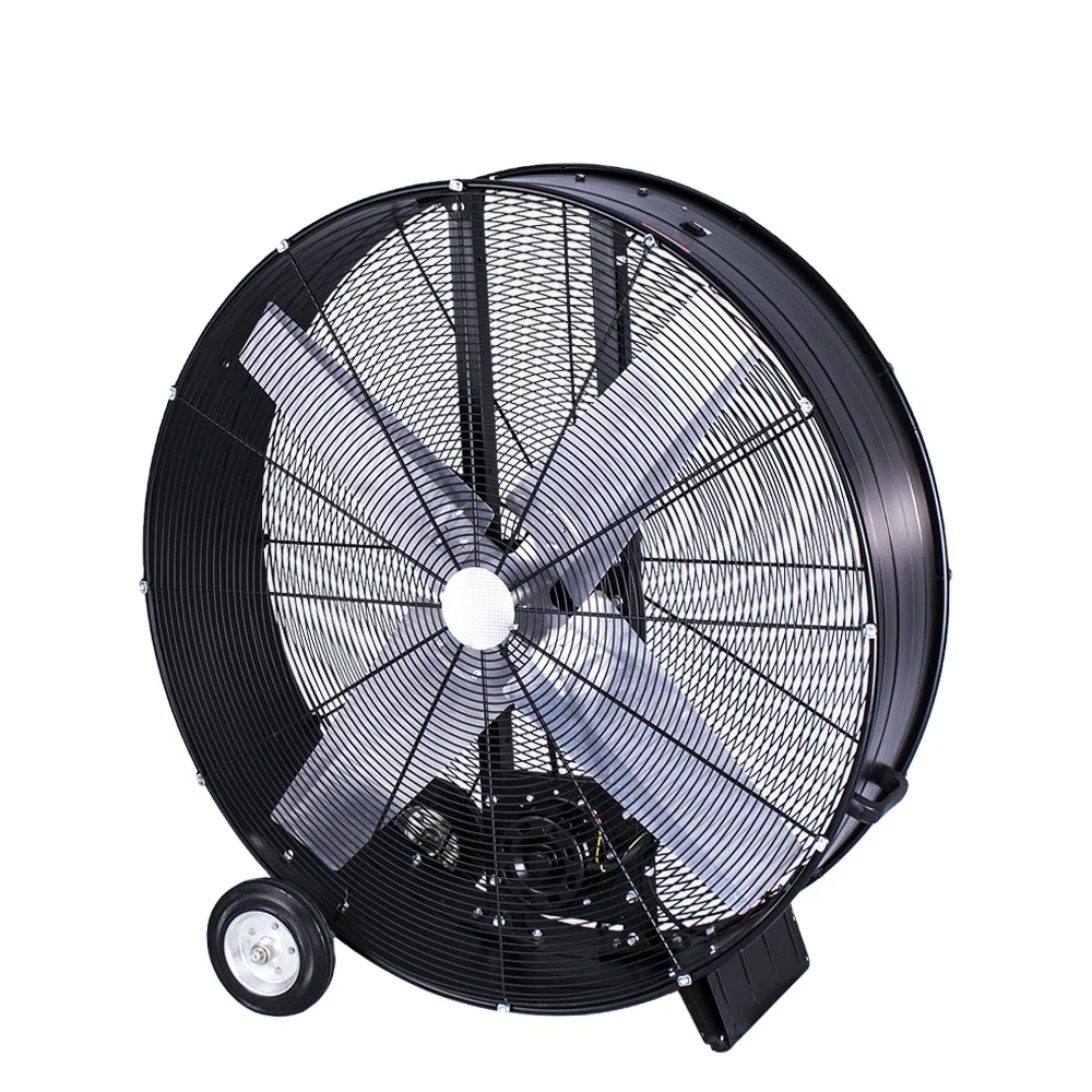 220v Fan High Quality 1050mm 1200mm 4 blade Commercial Factory Belt Drive Drum Fan