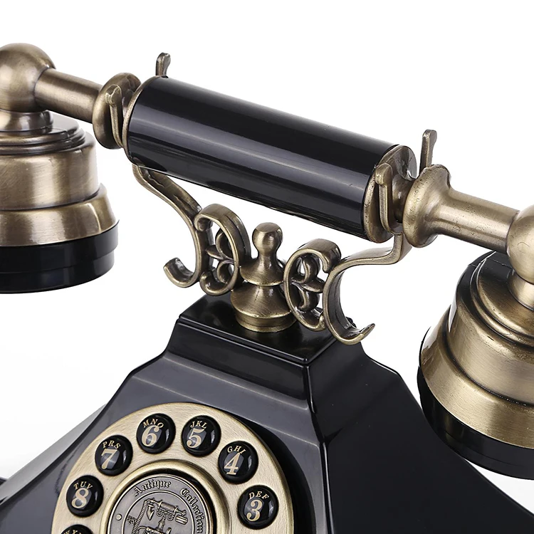 Home Decor Vintage Telephone Rotary Dial Corded Phone