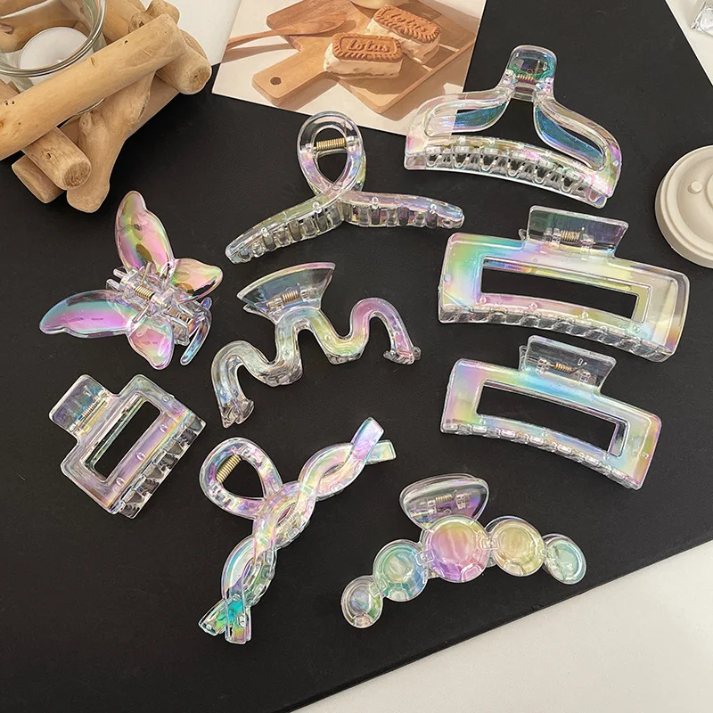Colorful Hair Claws Anti Slip Hair Clip Large Size Hair Accessories