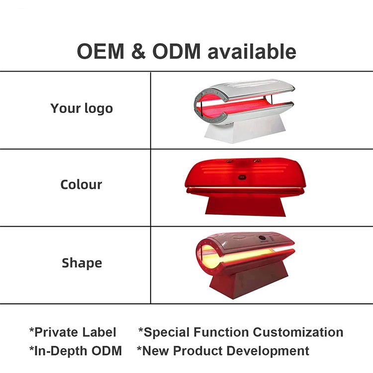 Best Spa Salon 360 Coverage UVA UVB Rays Indoor Capsule Led Collagen Red Light Solarium Sun Red Light Therapy Tanning Bed