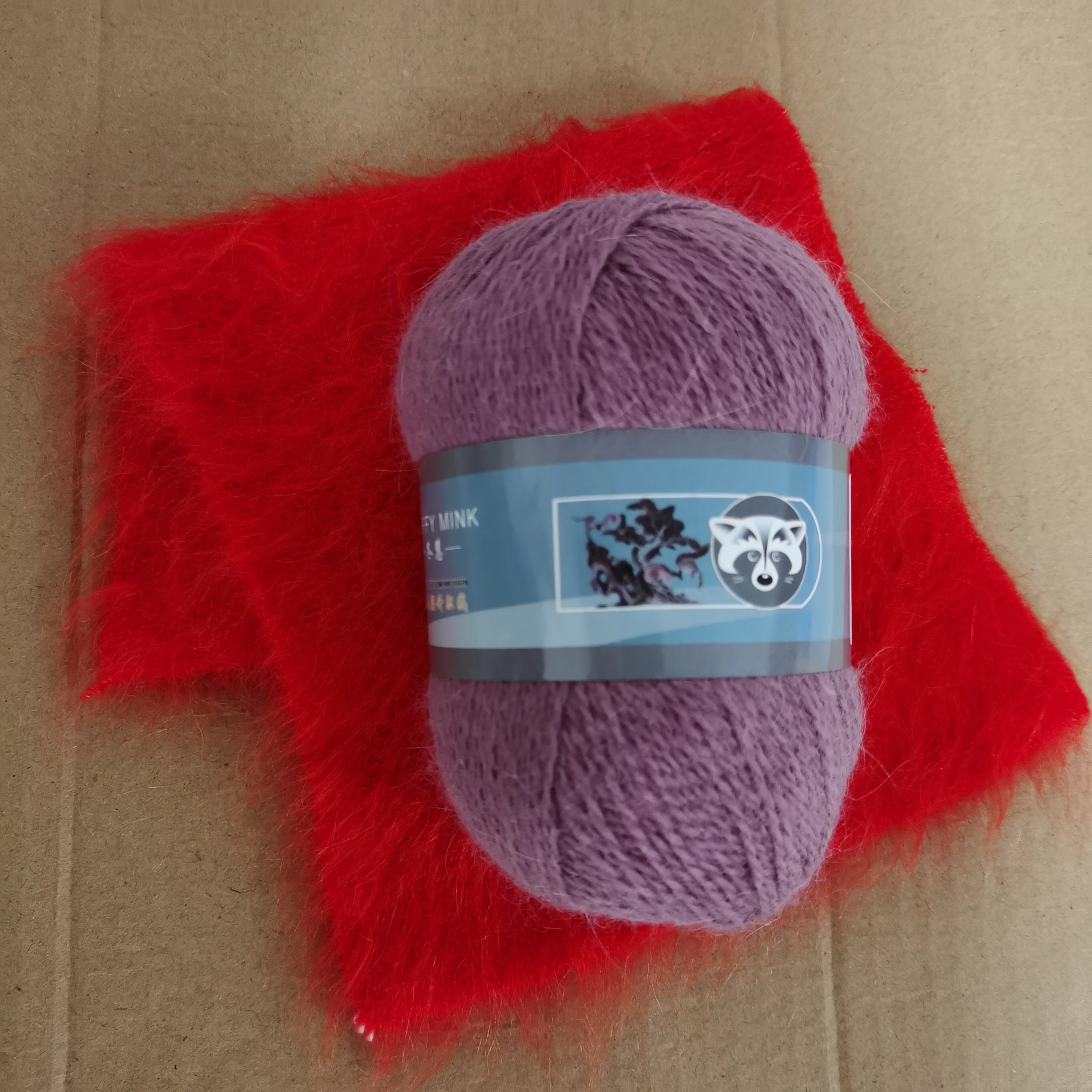 Factory Wholesale 85 Colors Long Hair Mink Cashmere Yarn for Hand Knitting Yarns 14 NM/2 with extra thread