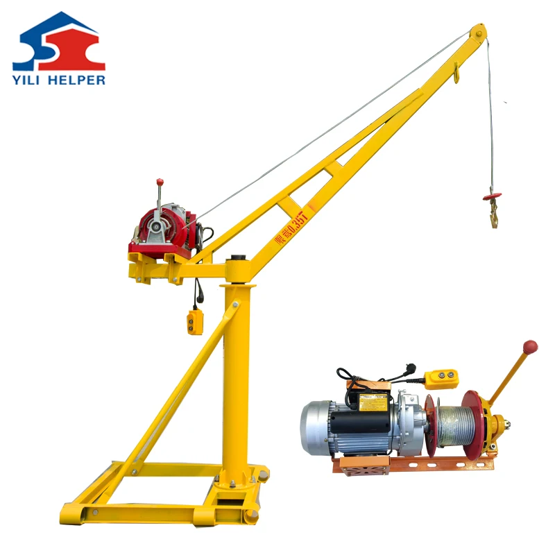 High Capacity Load Lifting Mobile Crane Movable Heavy Lift Crane Construction Lifting Mini Crane