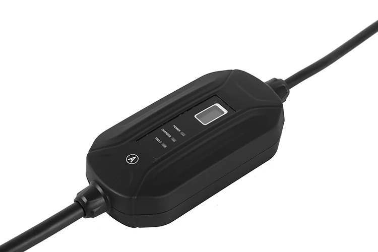 fisher Portable EV charger EVSE 16A adjustable 8A 10A 13A 16A with Type 1 EV connector portable electric car charging station